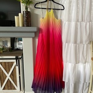 Gorgeous Vici Backless Maxi Ombre Dress